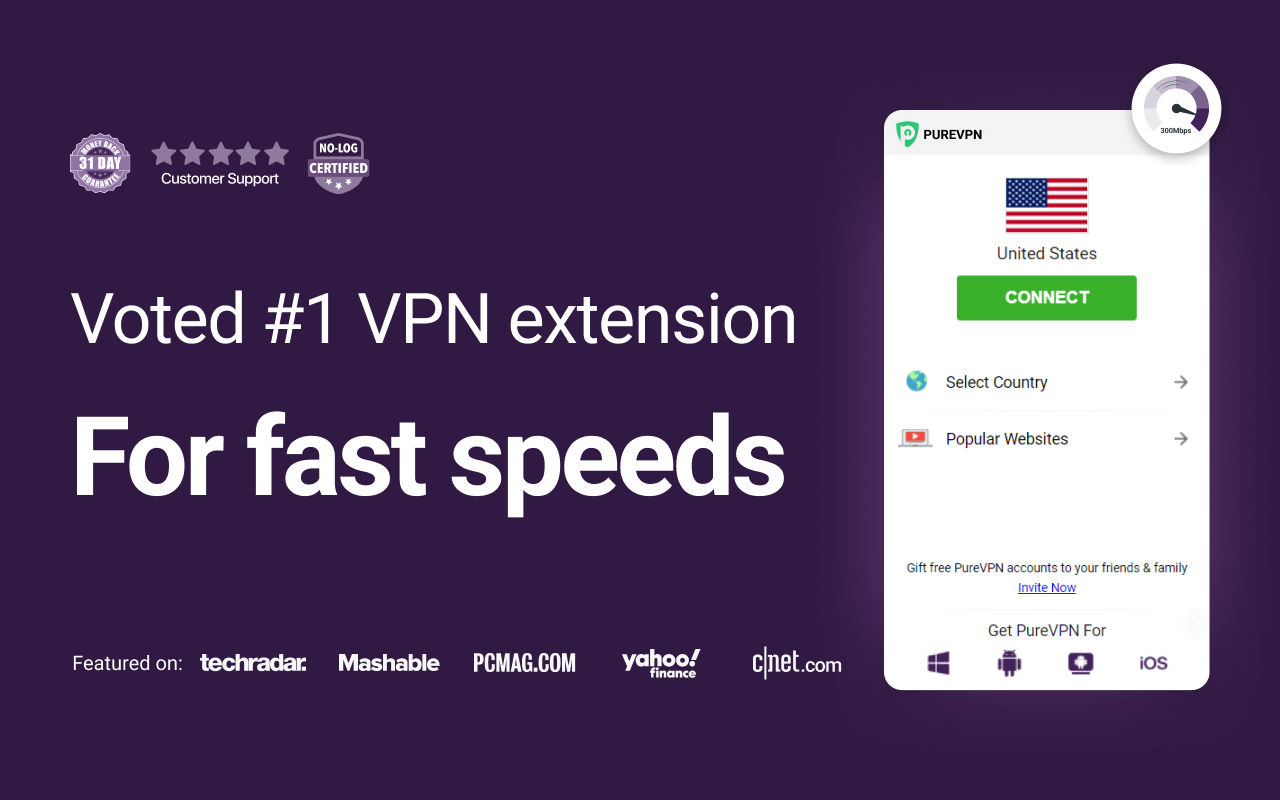 PureVPN Proxy - Best VPN for Firefox