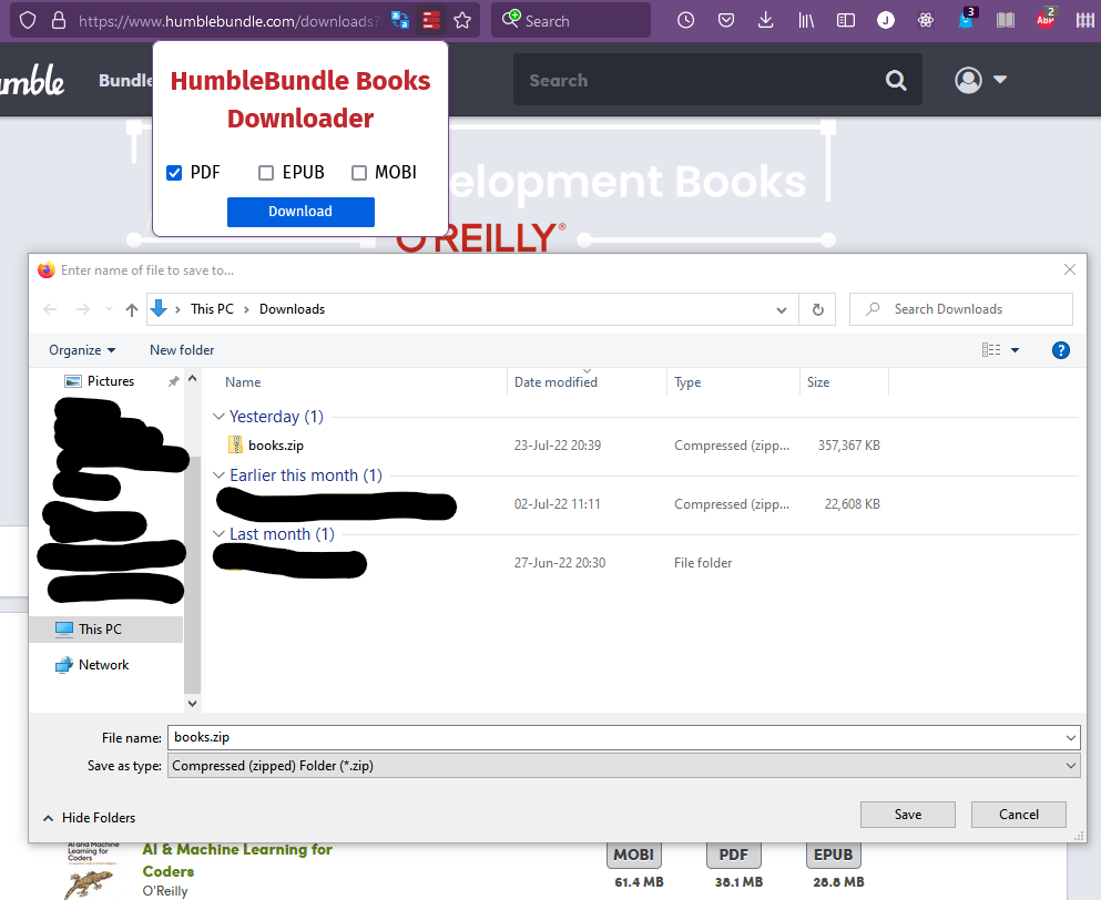 humble bundle books downloader
