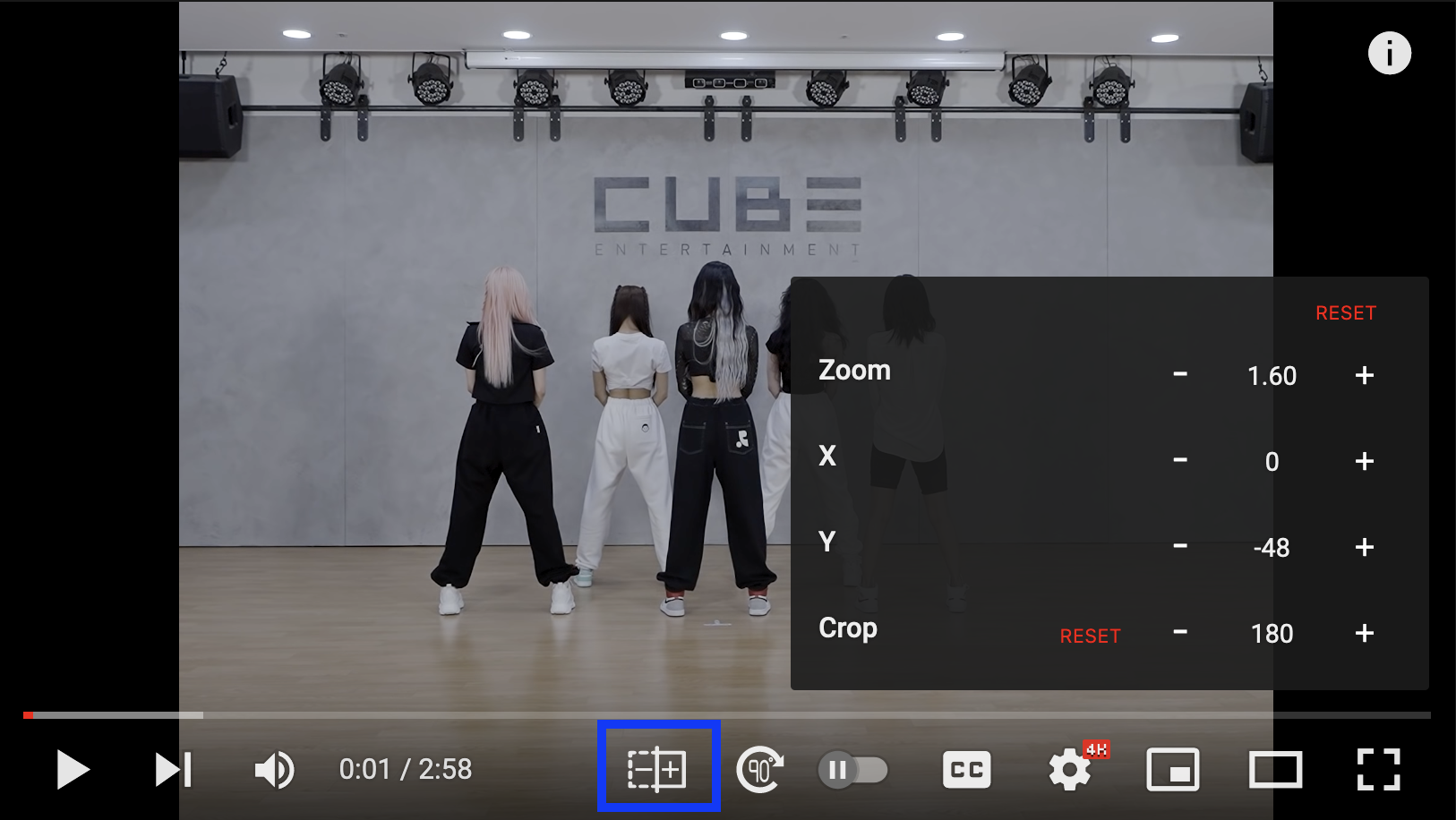 Rotate Youtube Video (+ Zoom / Mirror)