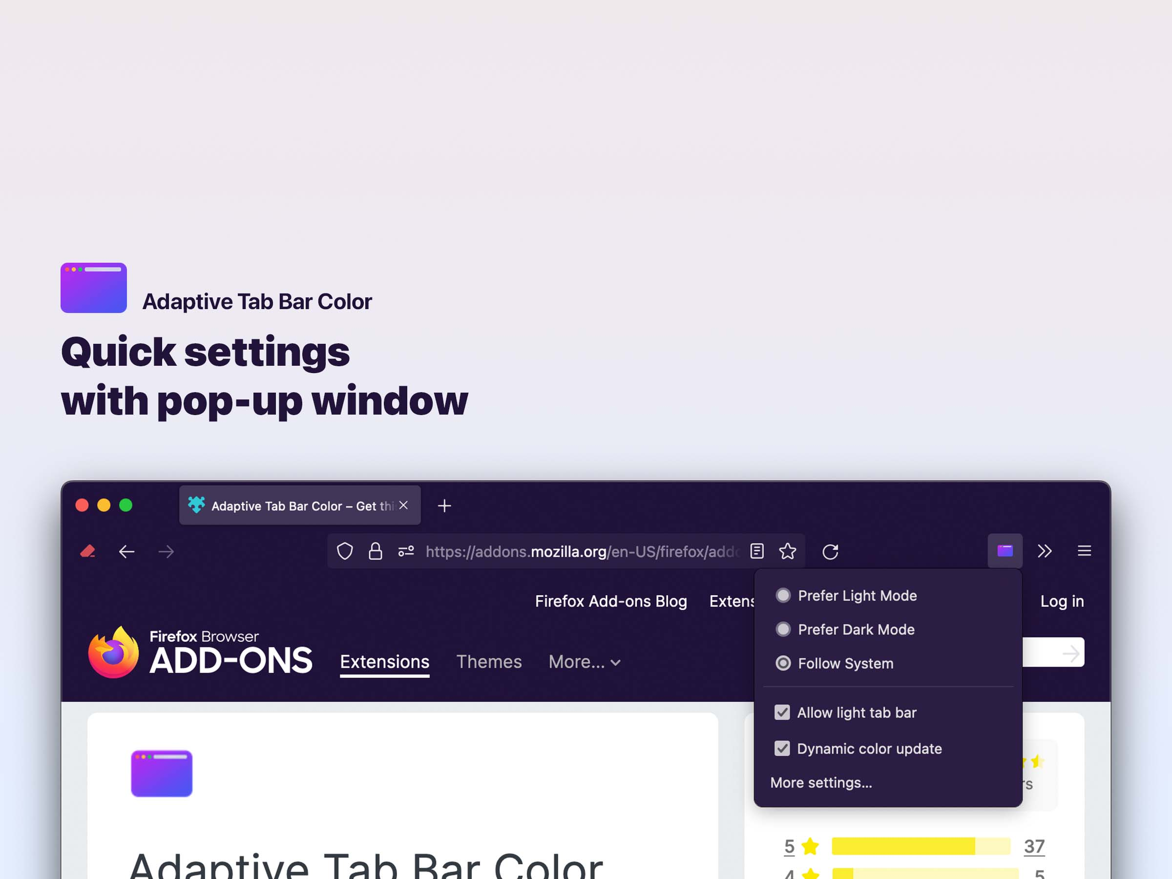 Adaptive Tab Bar Color