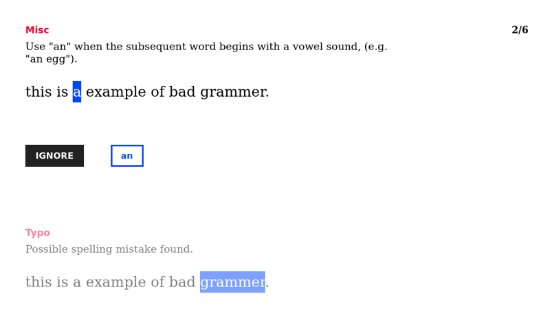 Grammar and Spelling Checker — Revisionary