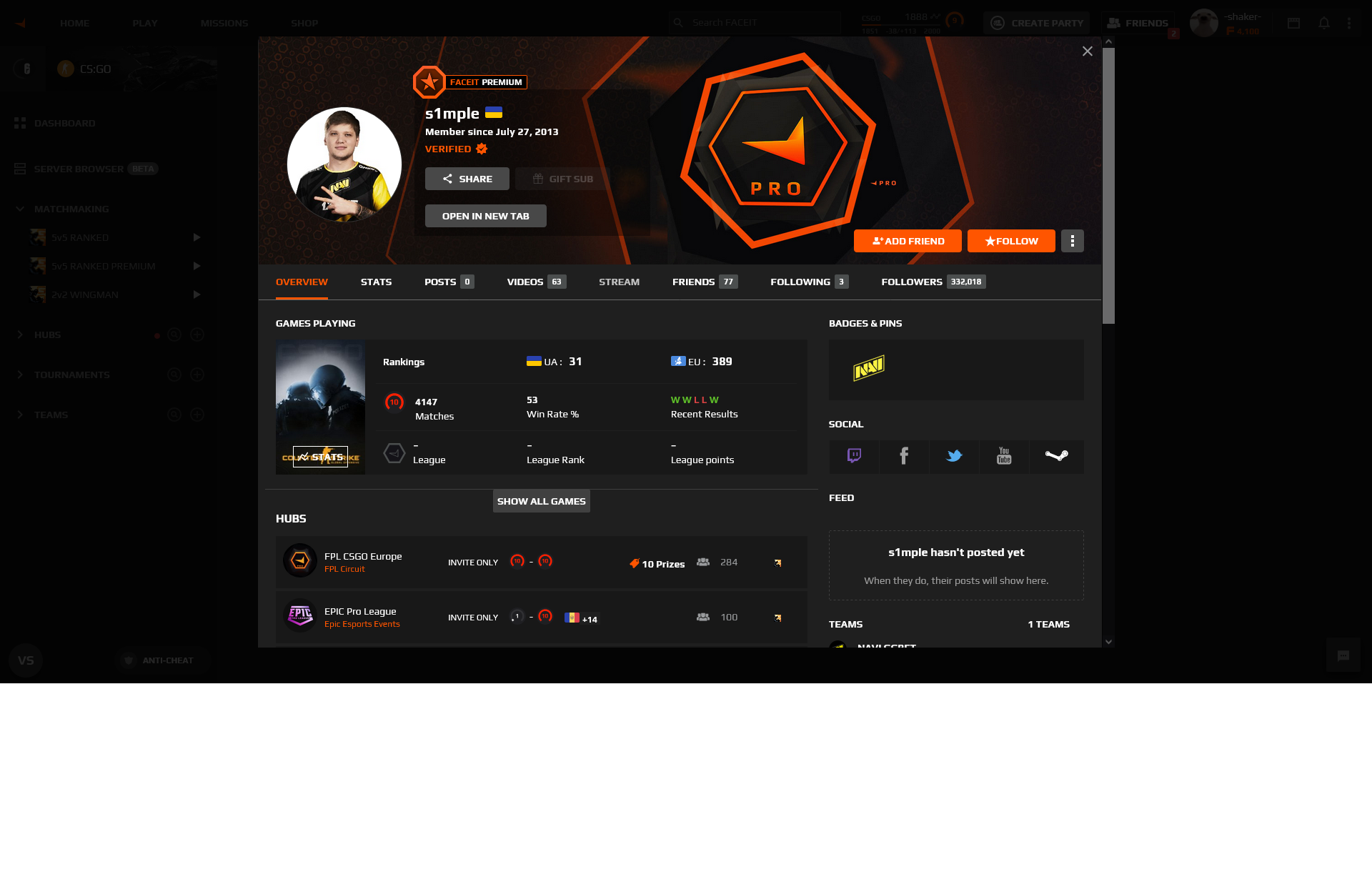 Faceit поиск по steam фото 85