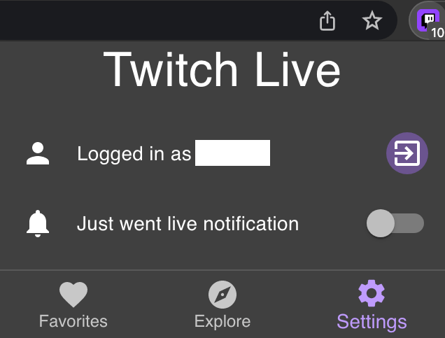 Twitch Live Extension