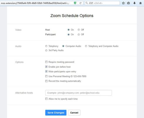 Zoom Extension For Gov