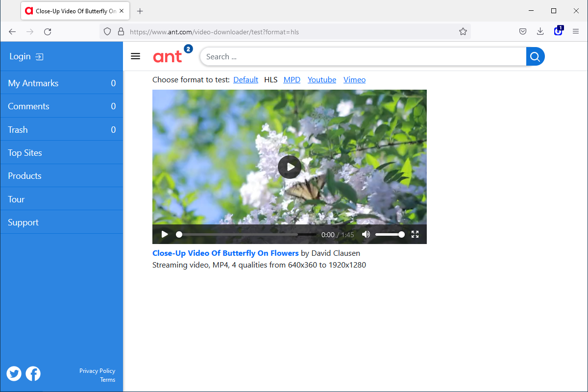 Ant Video Downloader â€“ Get this Extension for ðŸ¦Š Firefox (en-US)