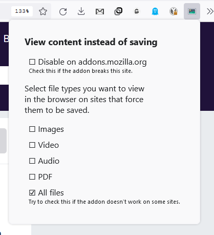View content instead of saving