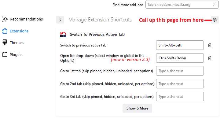 Switch To Previous Active Tab & Reload All Tabs