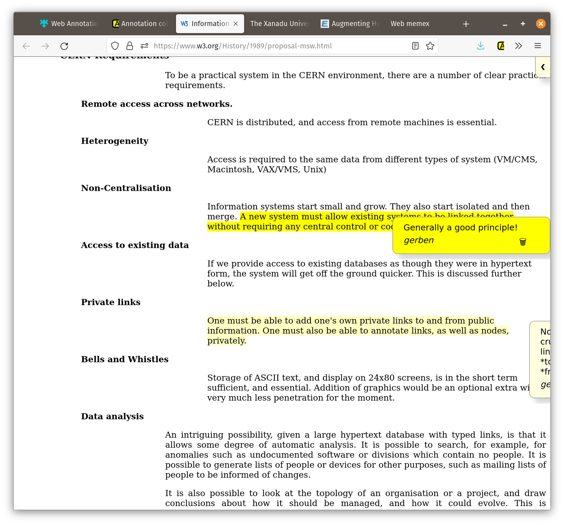 Web Annotation Discovery