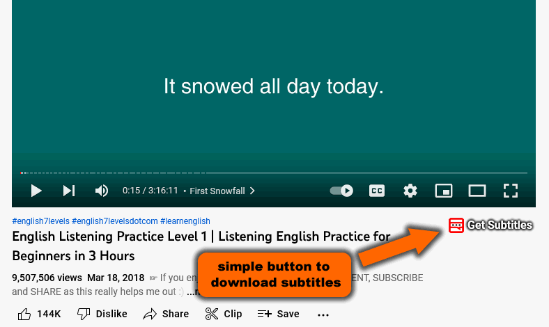 Download Youtube Subtitles and Captions
