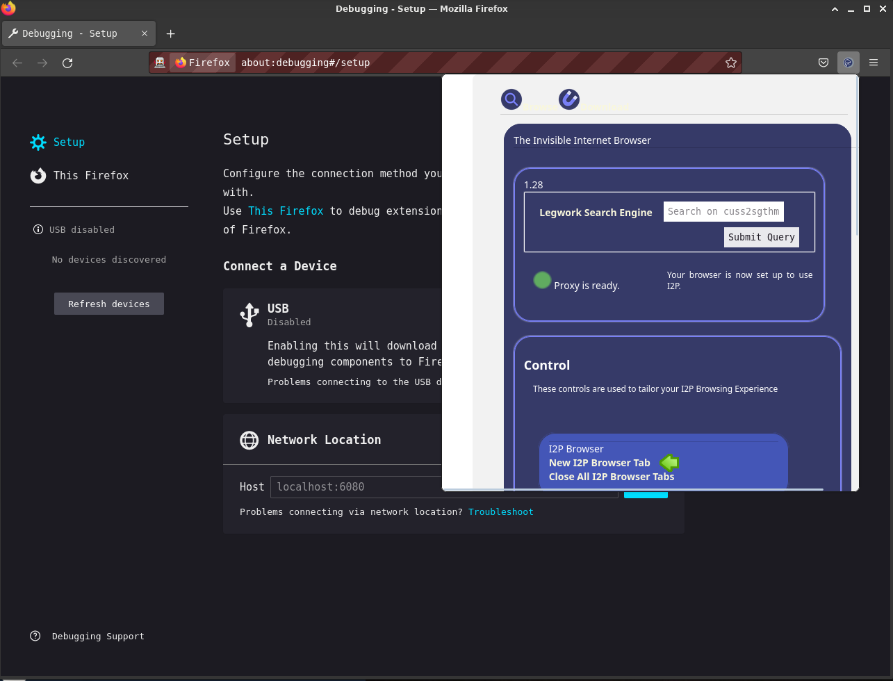 I2P In Private Browsing