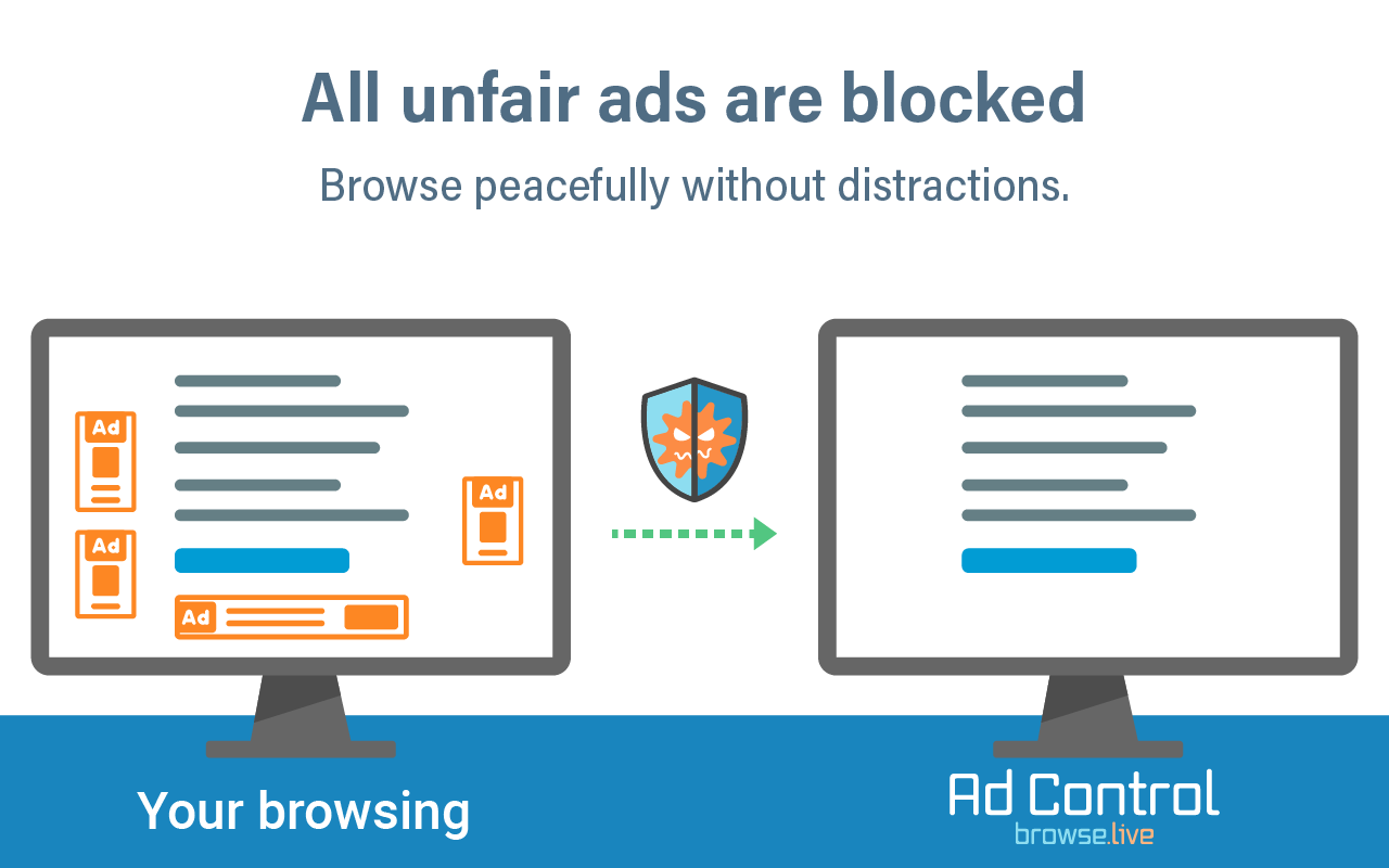 Browse.live Ad Control promo image