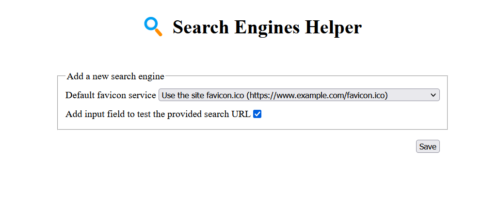 Search Engines Helper