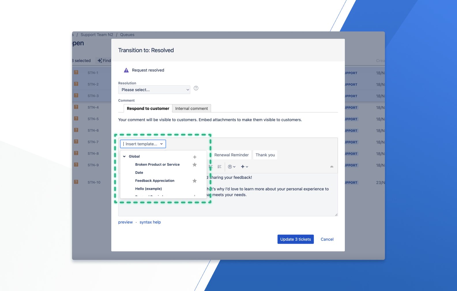 Canned Responses Pro for Jira