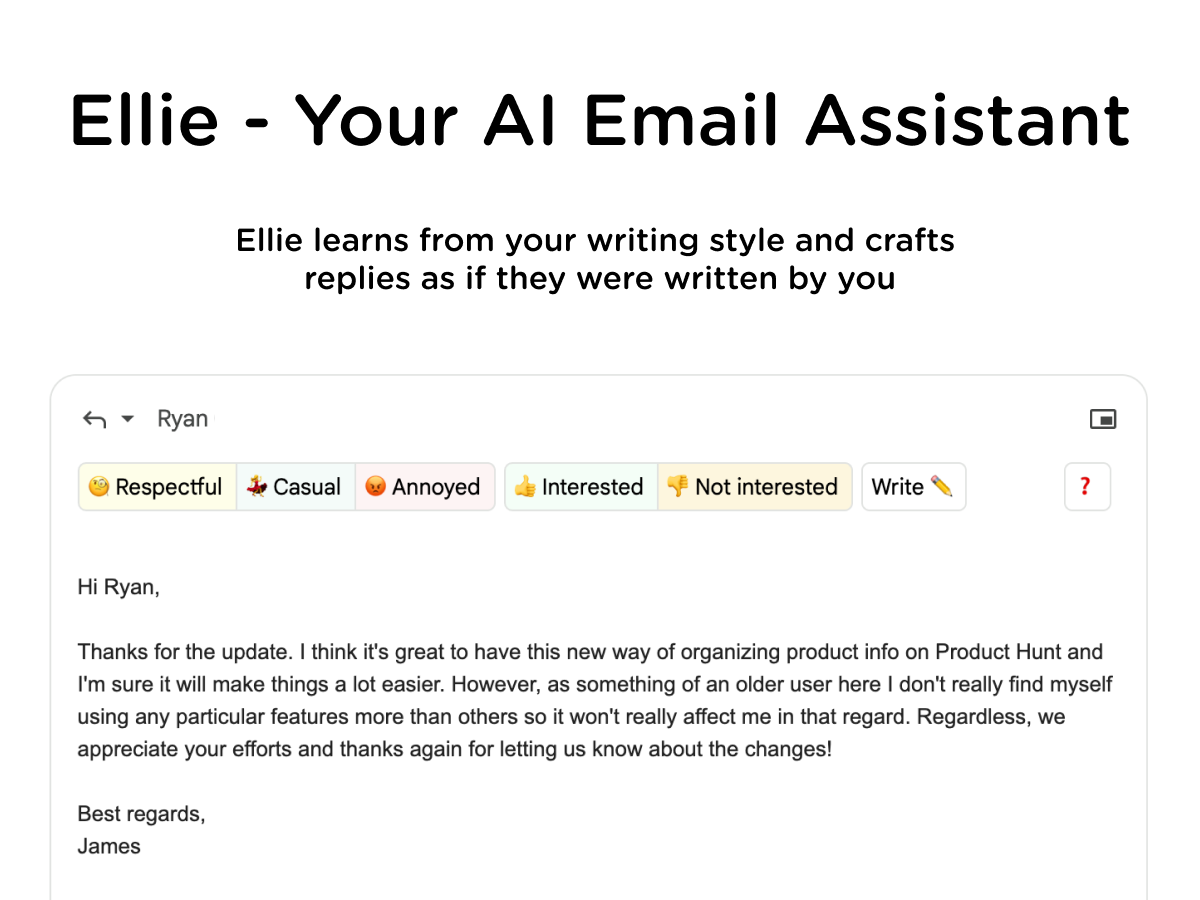 Ellie - Your AI Email Assistant