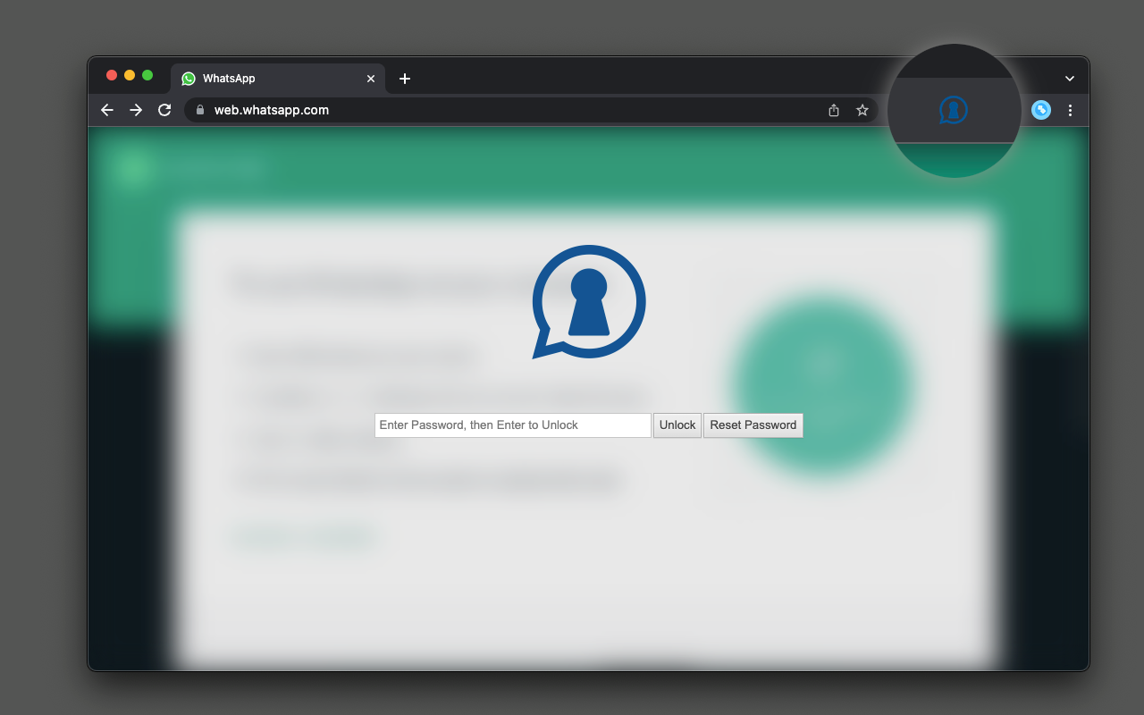 Password Lock for WhatsApp Web