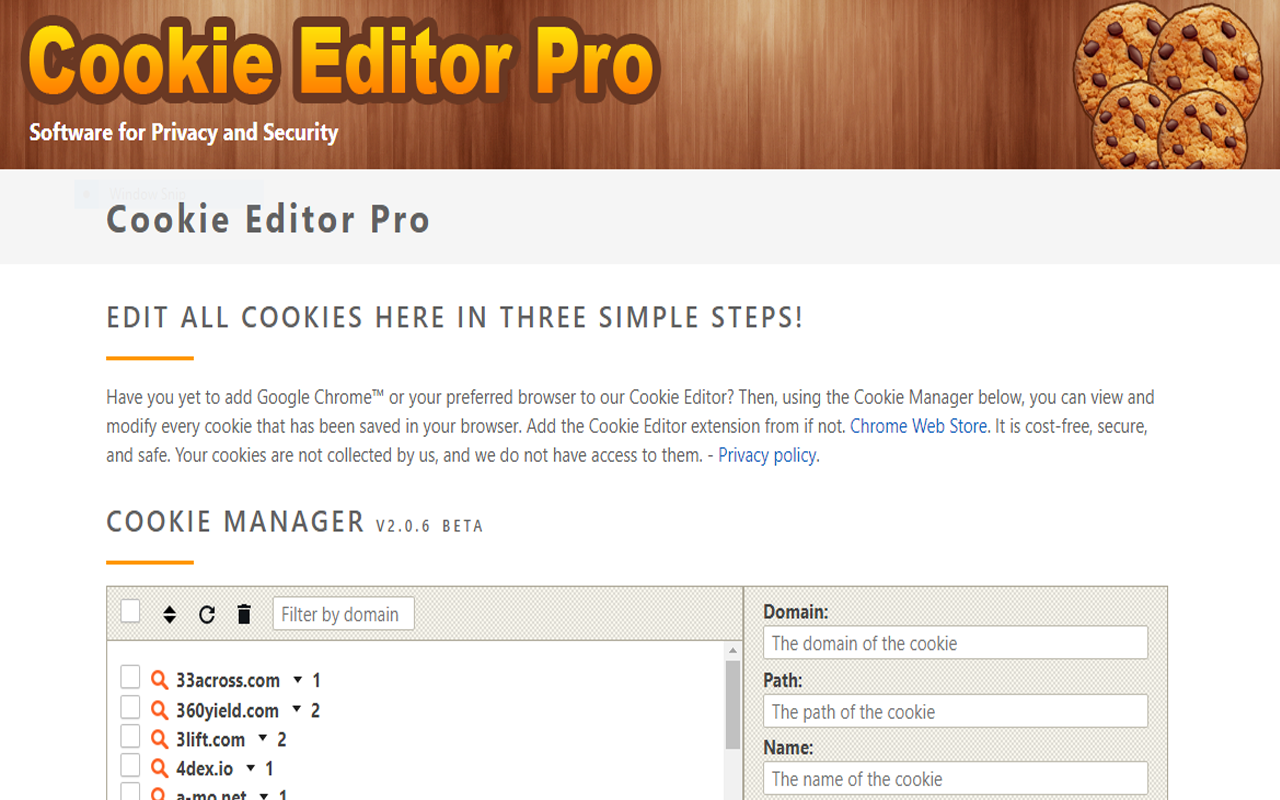 Cookie Editor Pro