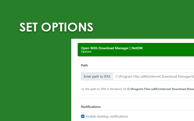 Open With Internet Download Manager | NetDM promo image