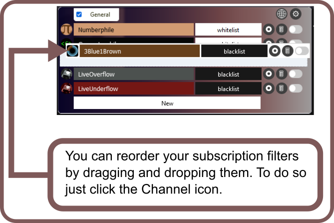 Youtube Subscription Filter