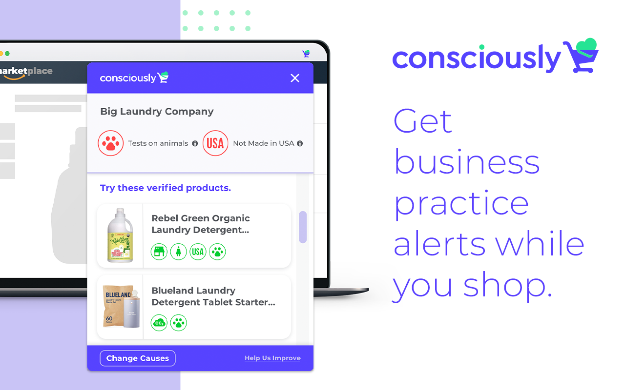 Consciously: Alerts for Conscious Consumers promo image