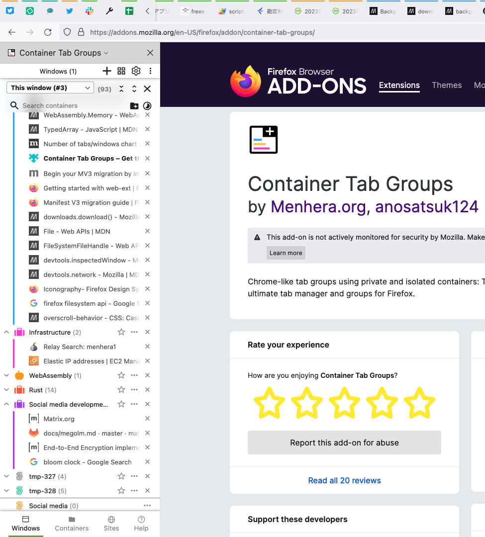 Container Tab Groups promo image