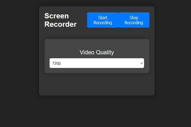 Simple Screen Recorder