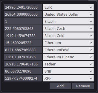 Crypto Currency Converter