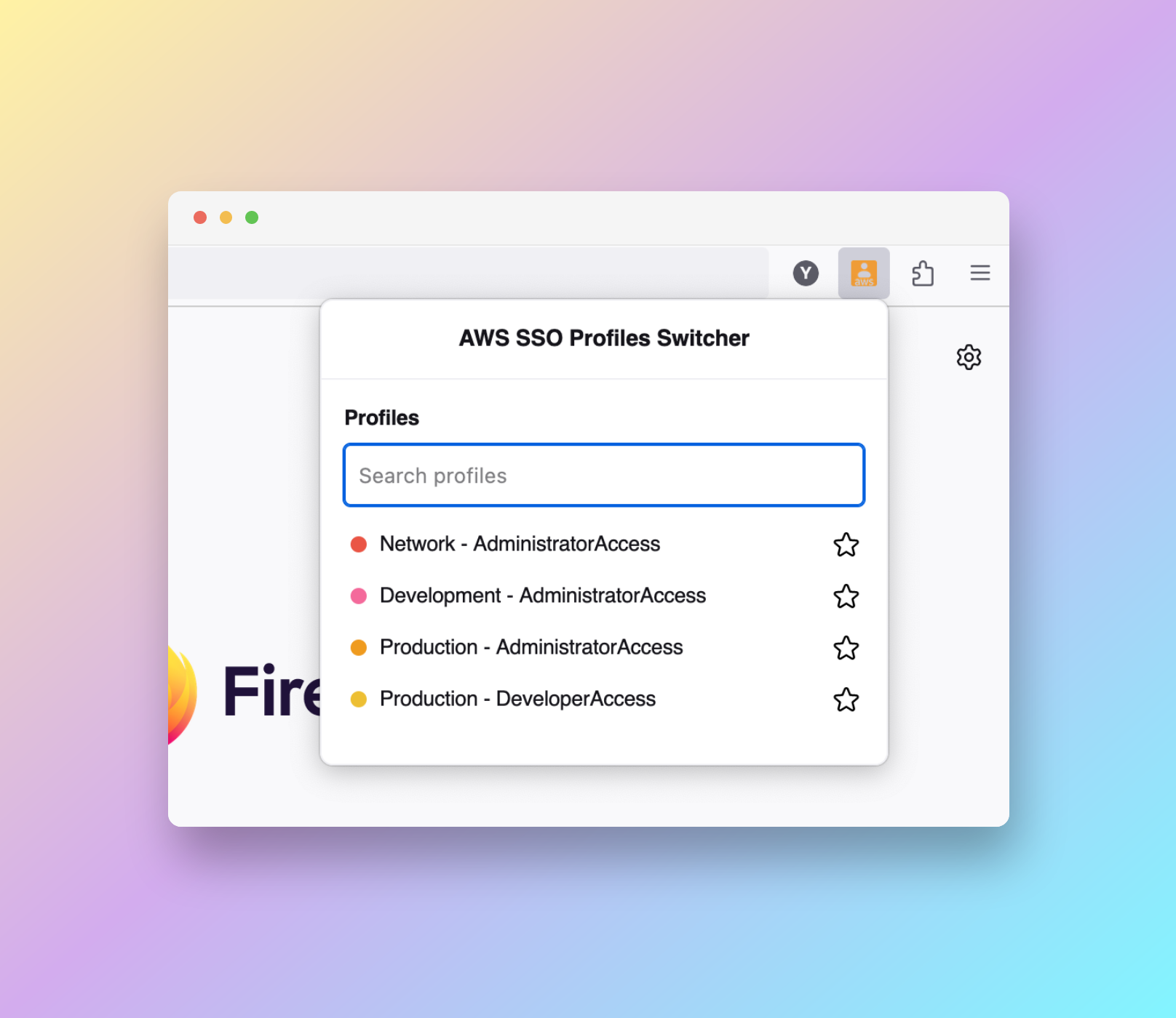 AWS SSO Profiles Switcher