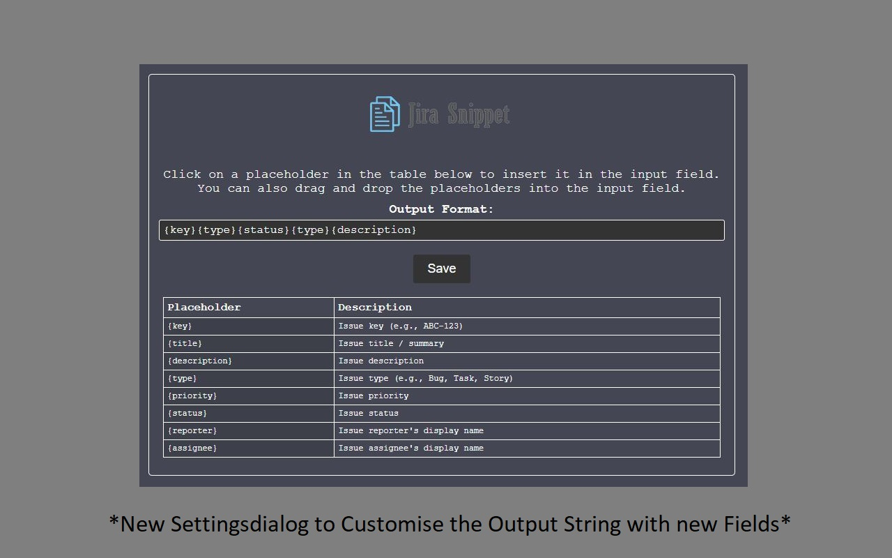 Jira Snippet