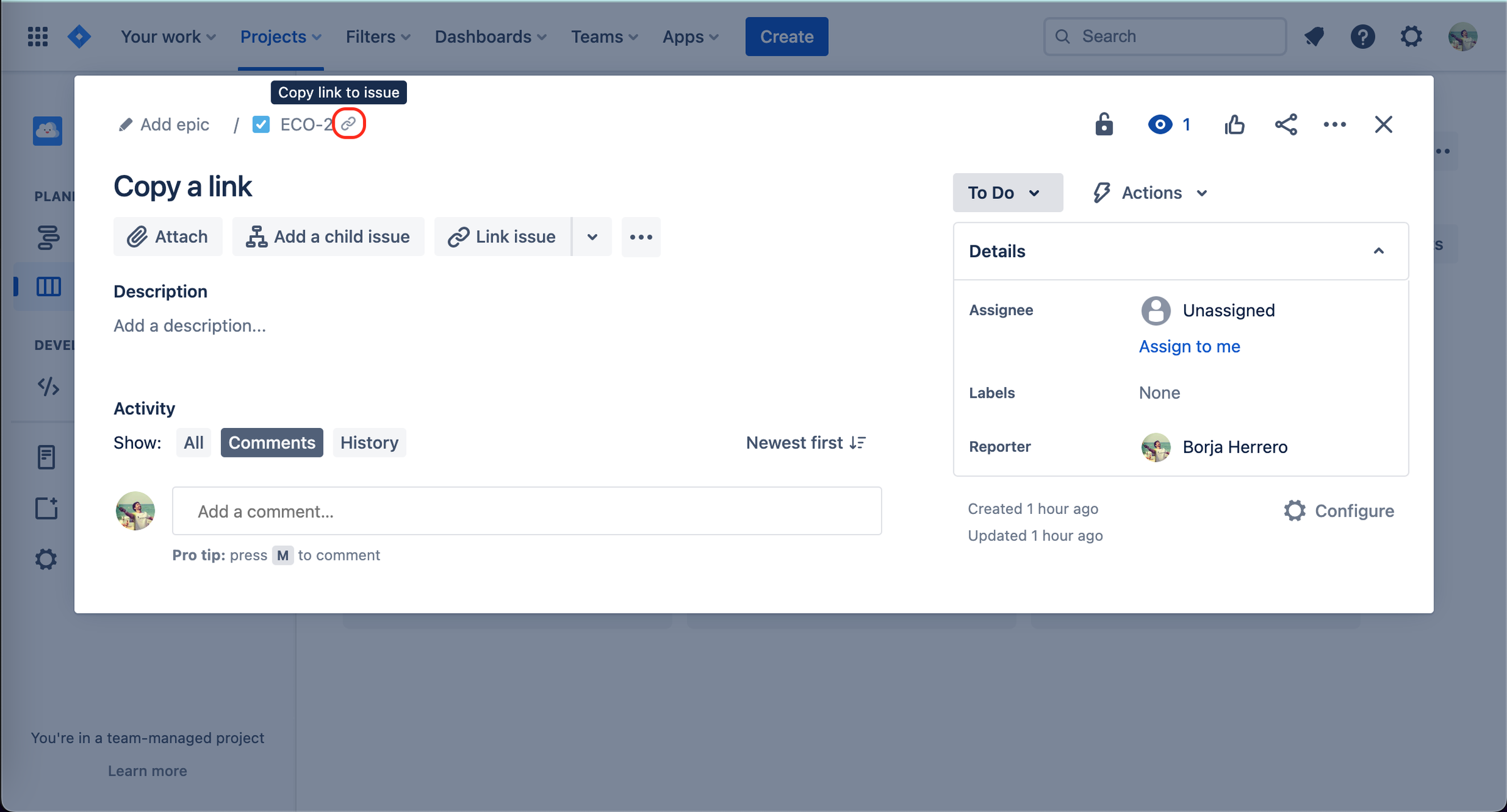 Jira - Better issue link