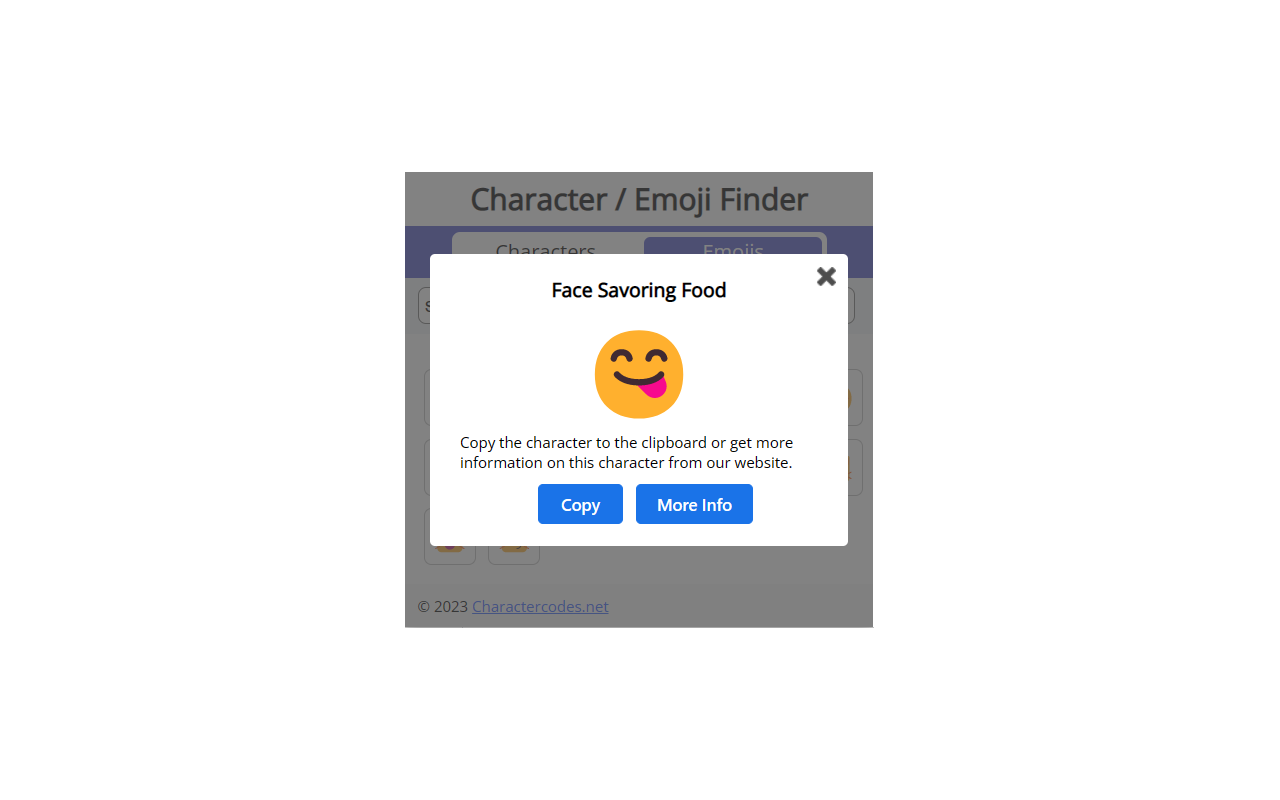 Character / Emoji Finder
