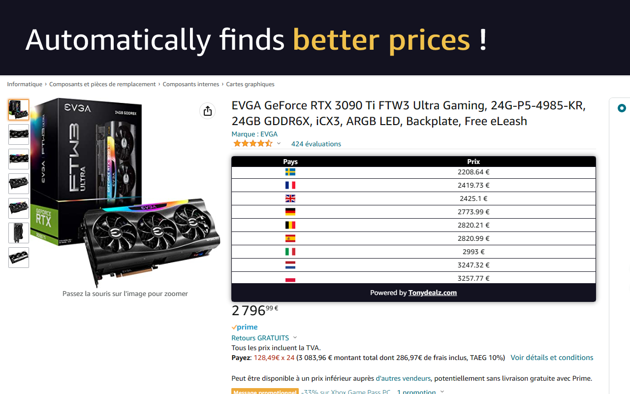 Save on Amazon in Europe