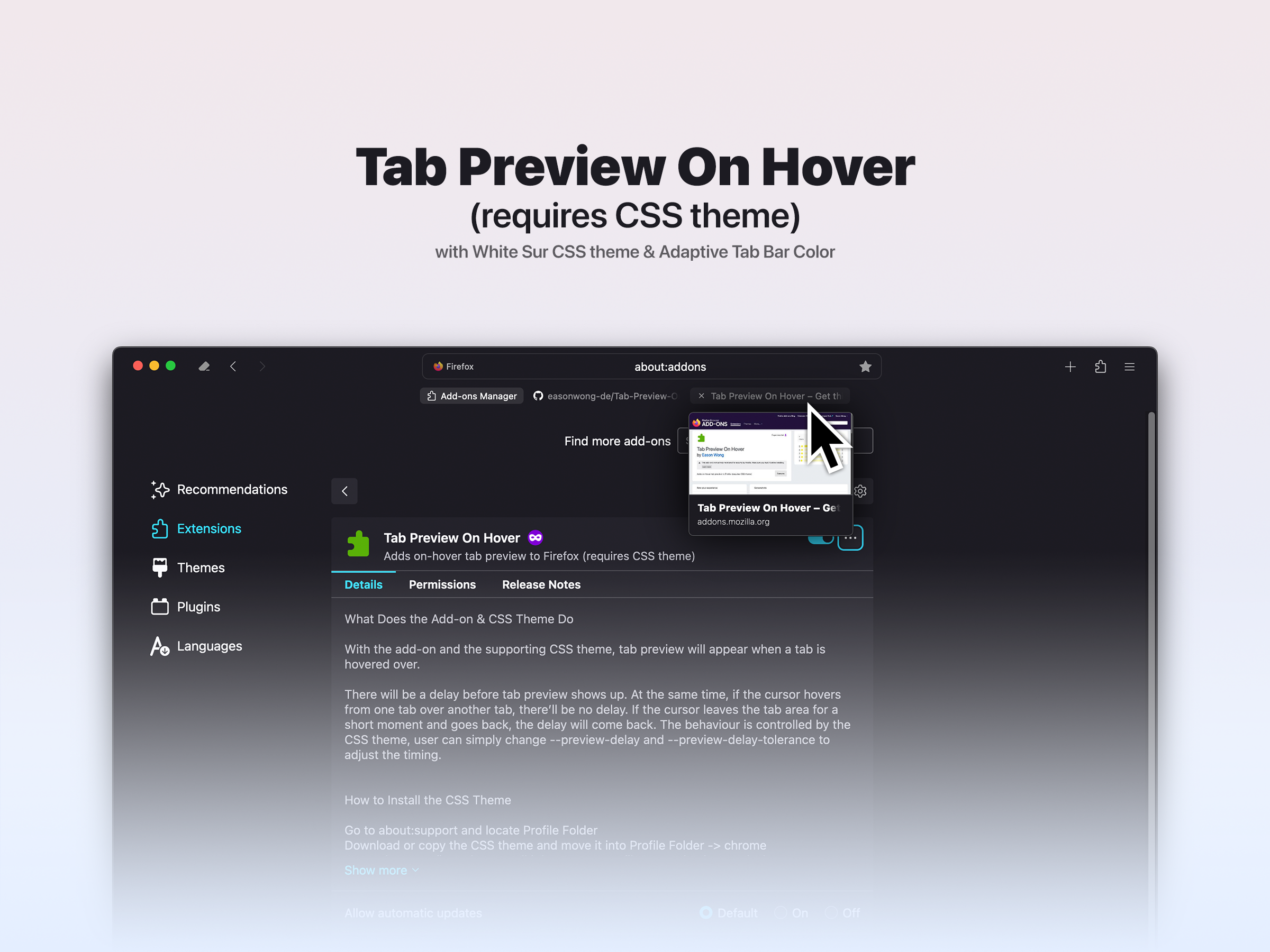 Tab Preview On Hover