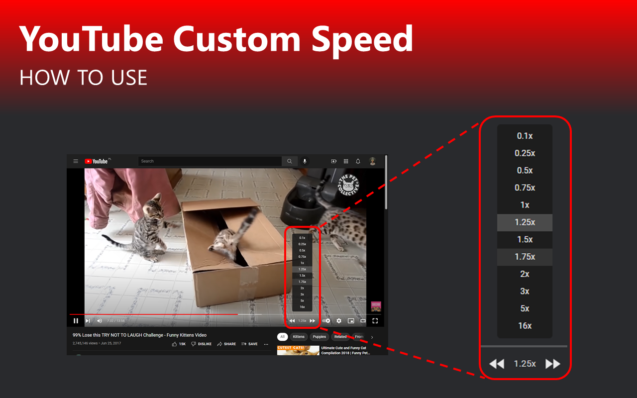 Youtube Custom Speed promo image