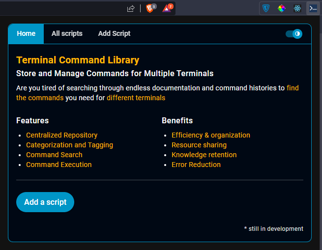Terminal Command Library