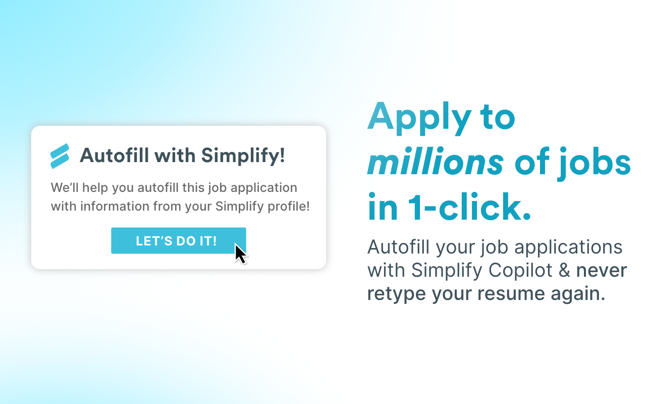 Simplify Copilot – Autofill job applications promo image