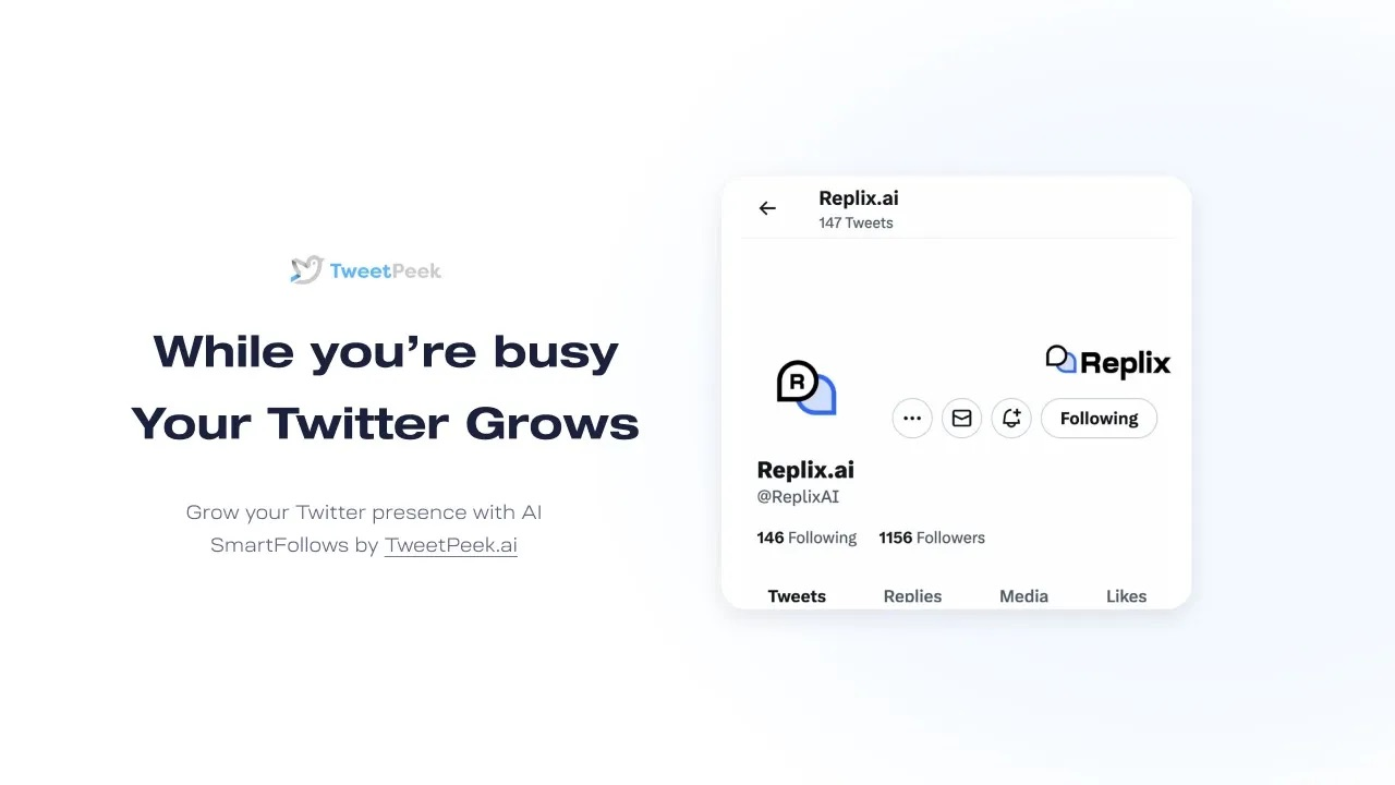TweetPeek AI - Grow your Twitter easily