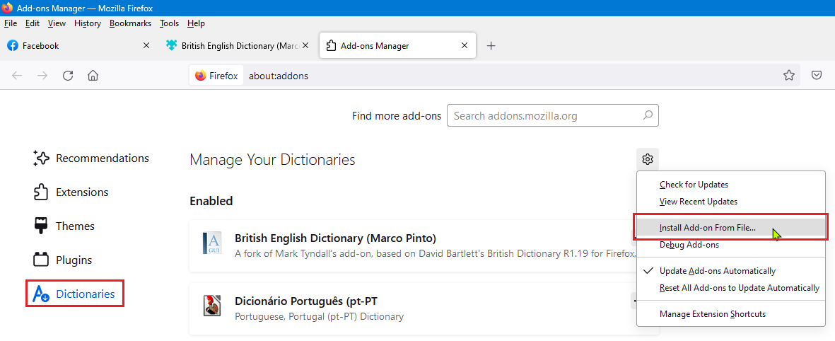British English Dictionary (Marco Pinto)