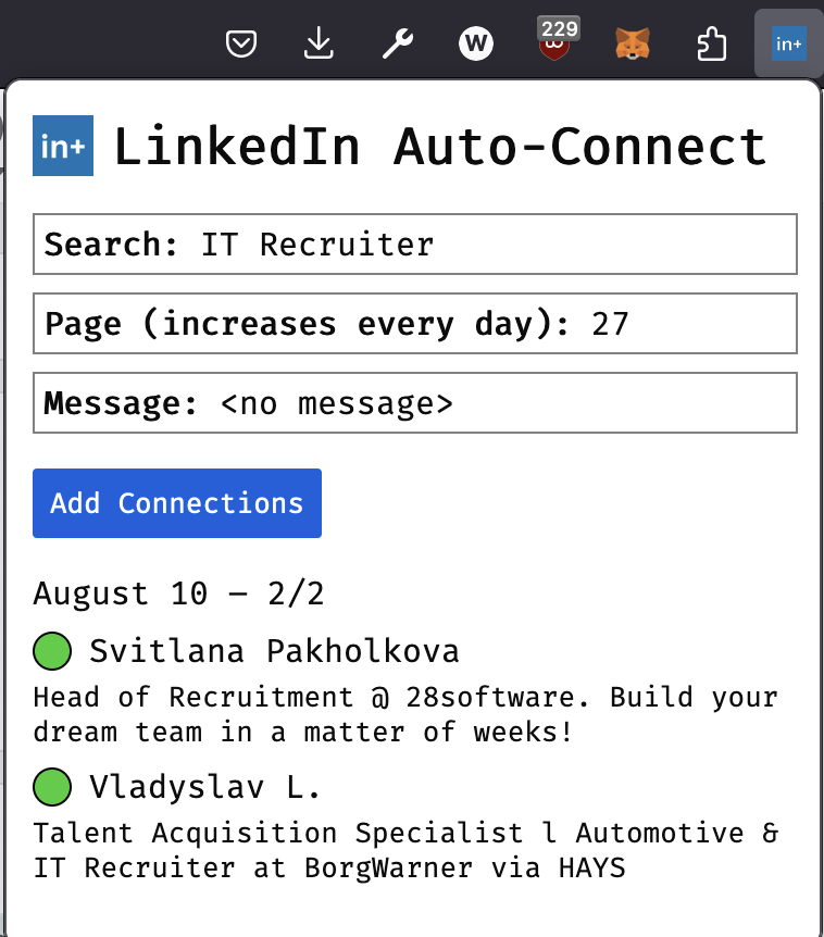 LinkedIn Auto-Connect