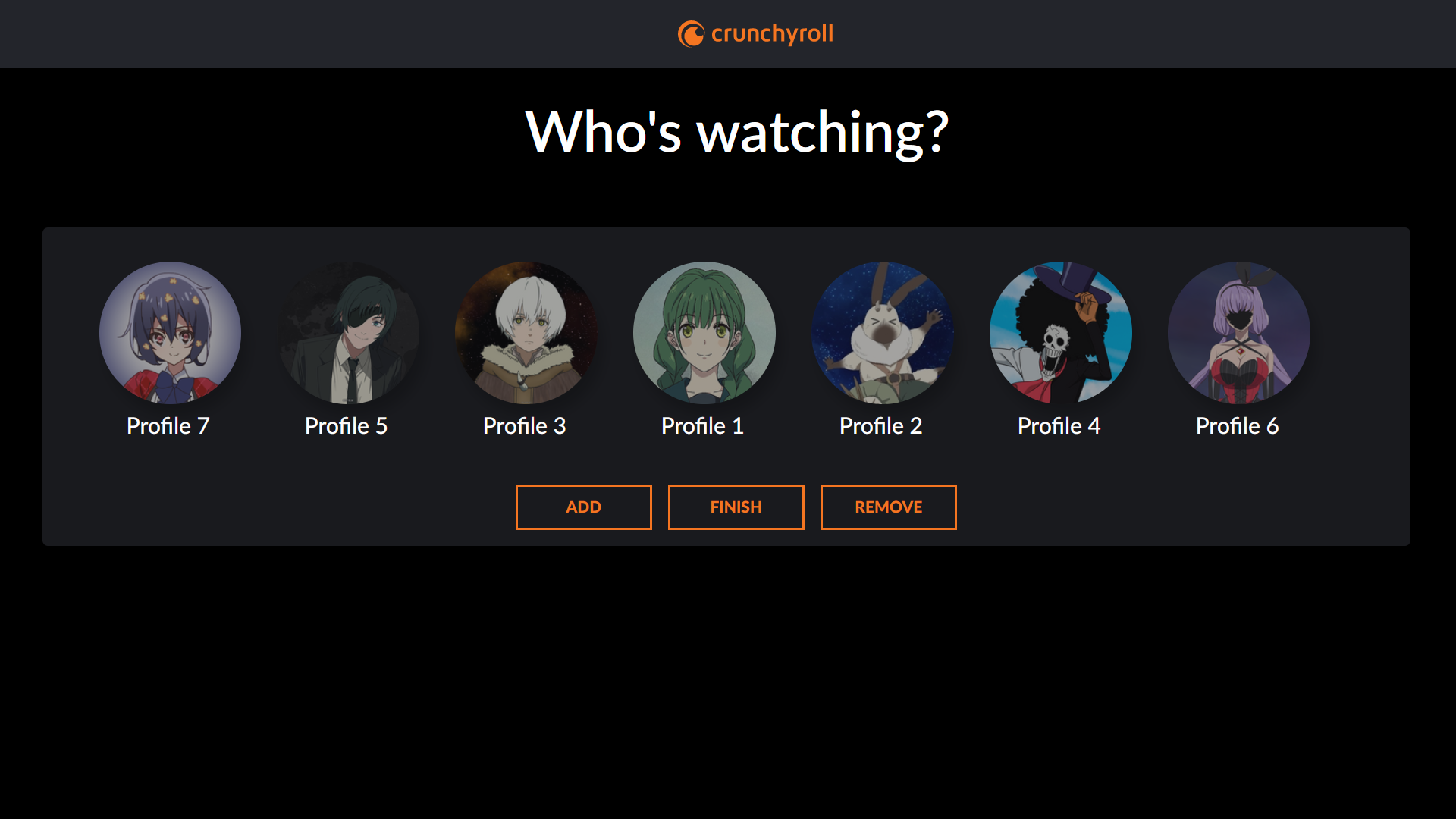 Crunchyroll Profiles promo image