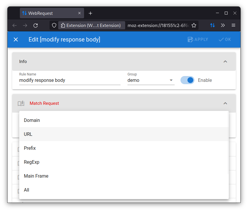 WebRequest Extension - Add-on Download