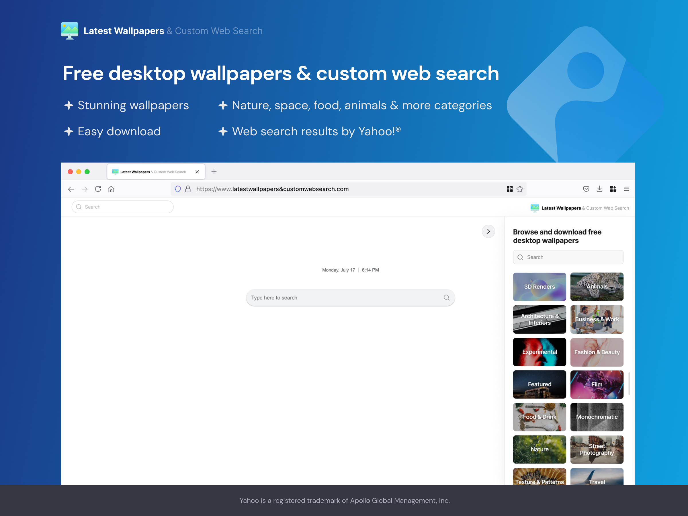 Latest Wallpapers & Custom Web Search