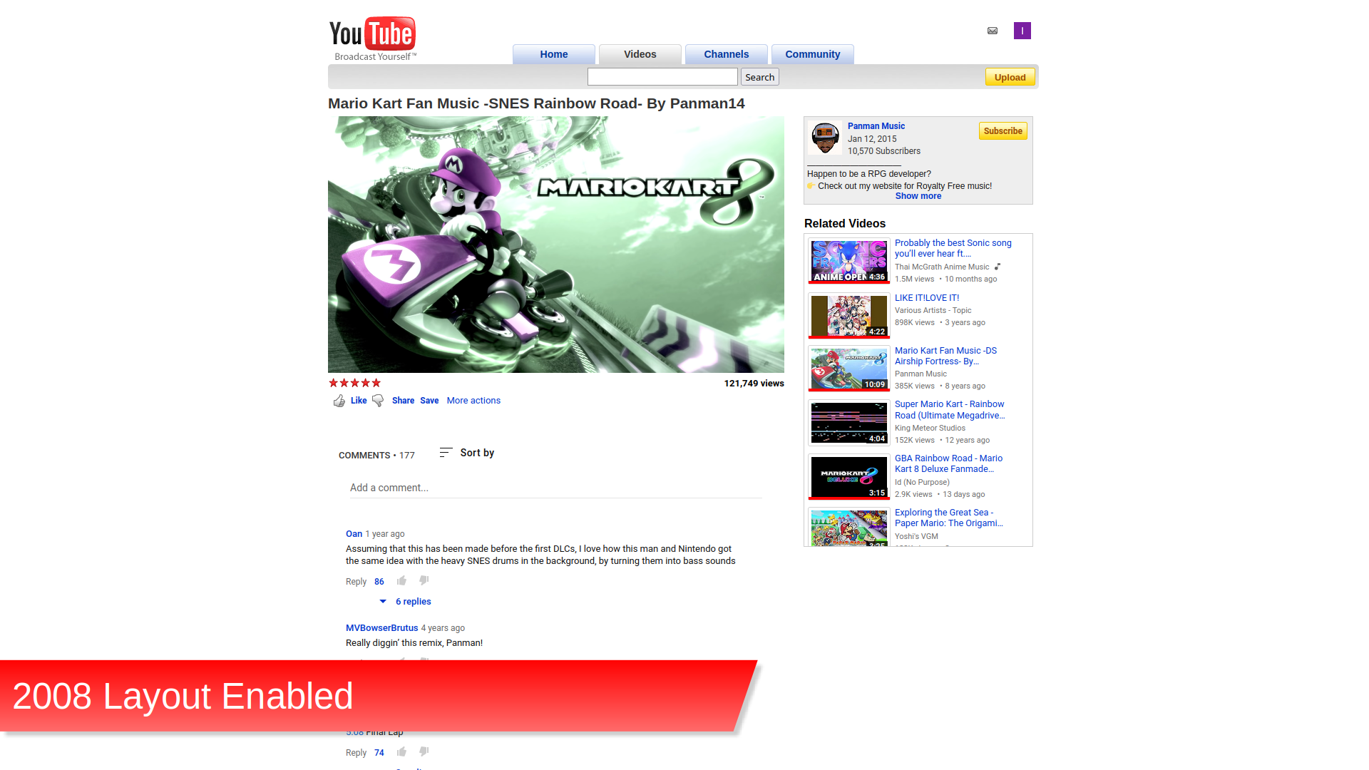 CustomTube - Restore the Old YouTube Layout