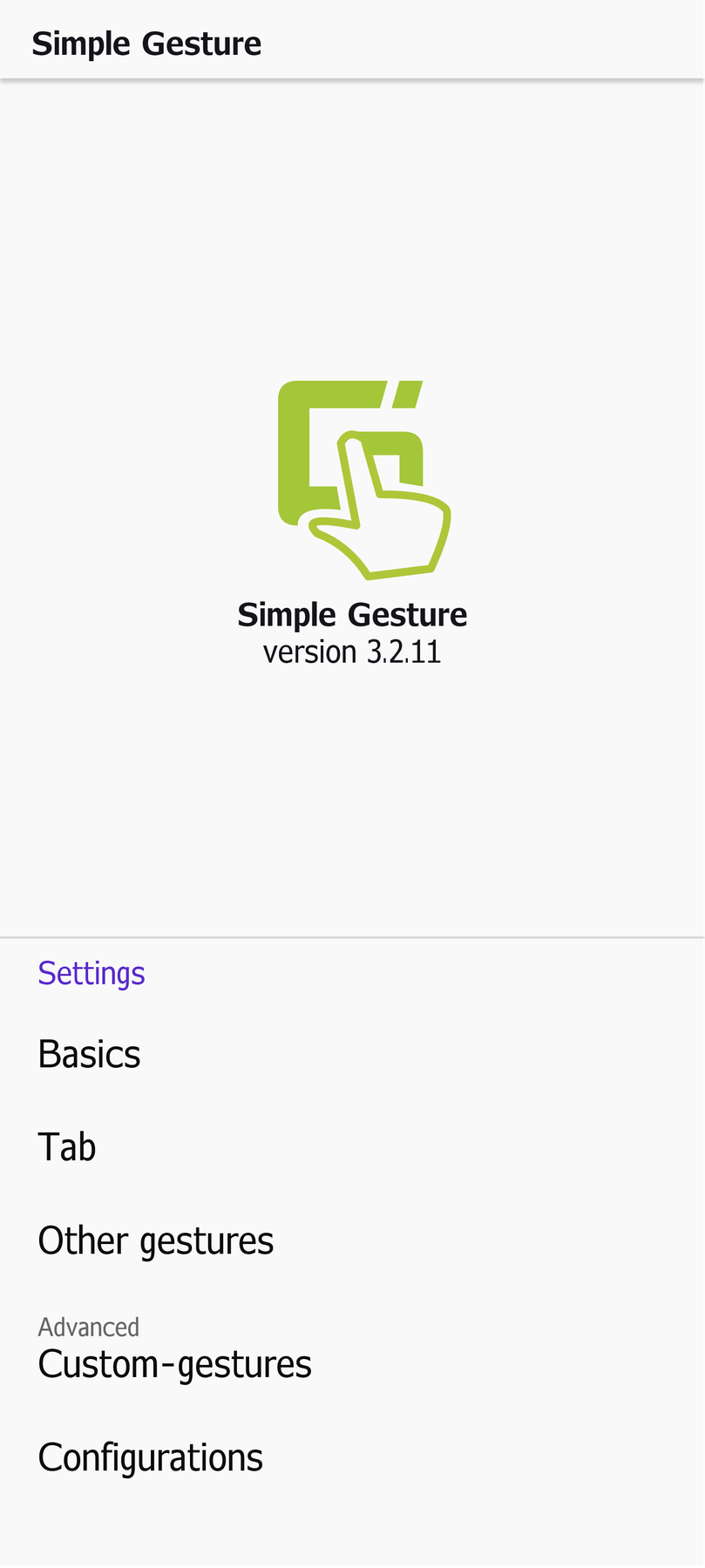 Simple Gesture for Android