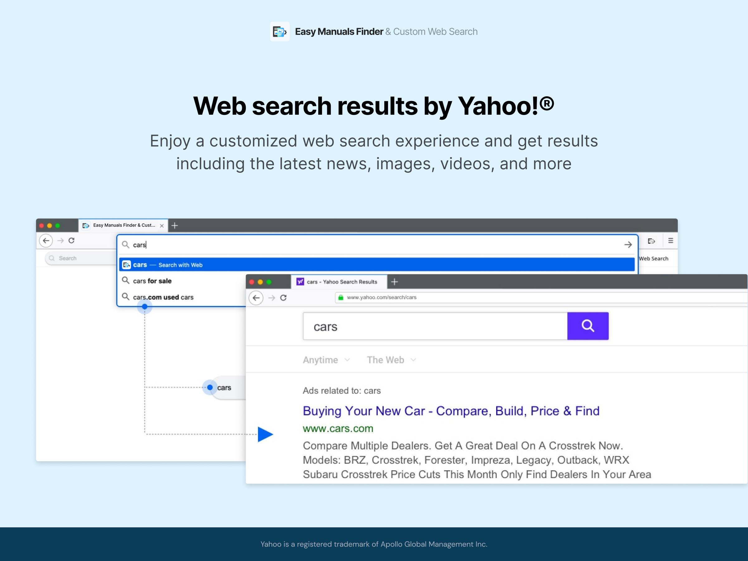 Easy Manuals Finder & Custom Web Search