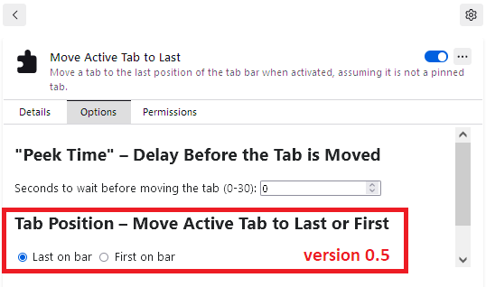 Move Active Tab to Last