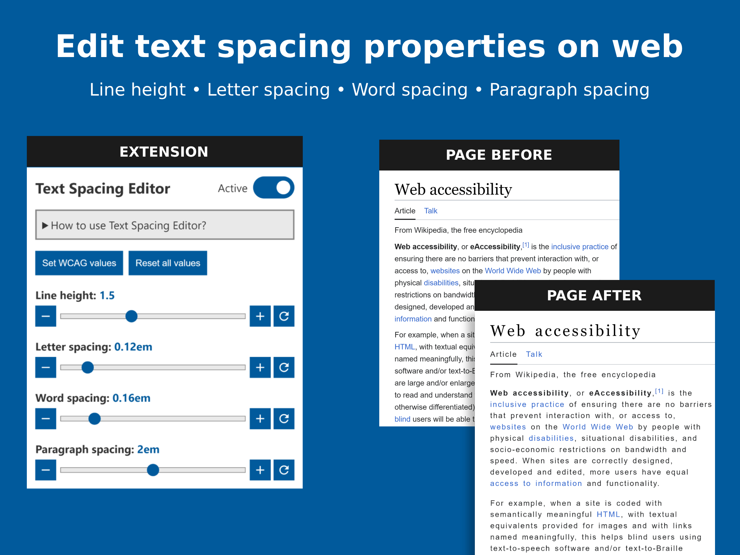 Text Spacing Editor