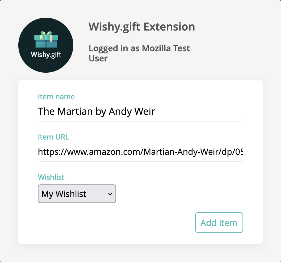 Wishy.gift - Add to Wishlist