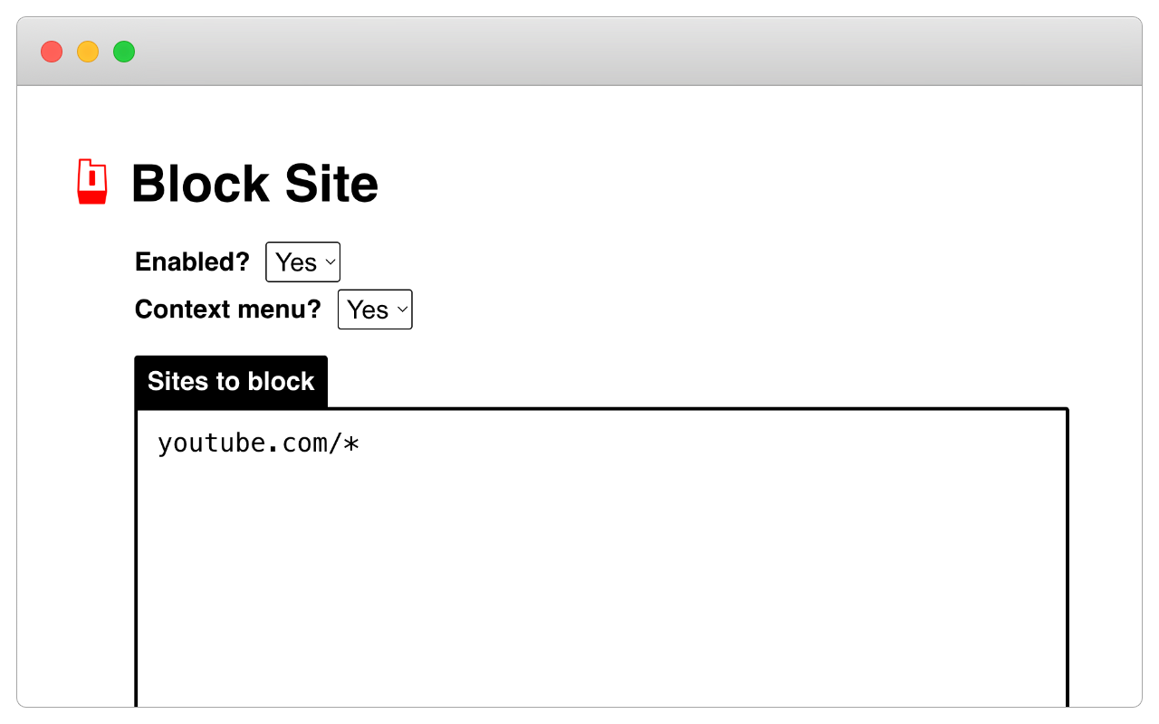 Block Site