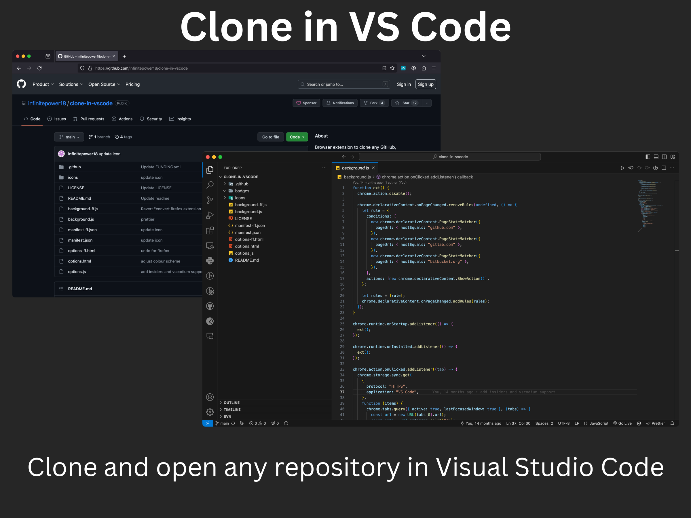 Clone in VS Code