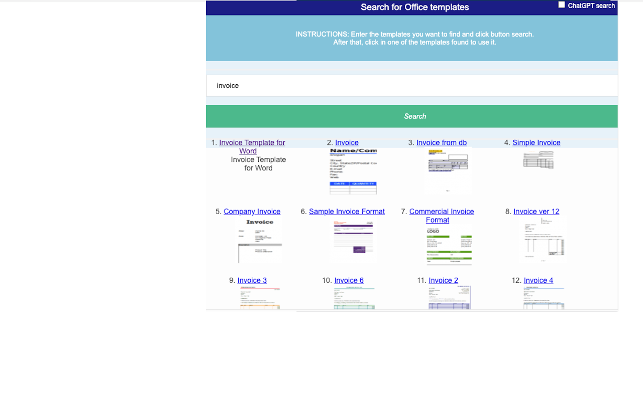 Office templates with ChatGPT